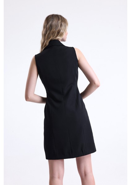 Içi Astarlı Kolsuz Hürrem Uzun Ceket | CKT35288 Siyah indirimleri