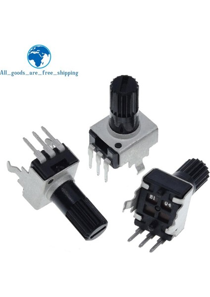 10 Adet RV09 Dikey 12.5mm Mil 1k 2k 5k 10K 20K 50K 100K 0932 Ayarlanabilir Direnç 9 Tip 3pin Conta Potansiyometre (Yurt Dışından)