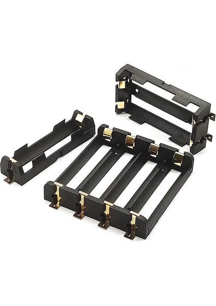 1X2X3X4X 18650 Smt Pil Tutucu 18650 Smd Pil Kutusu Saklama Kutusu Konteyner Güç Bankası Bronz Pimleri ile Şarj Edilebilir Smt (Yurt Dışından)
