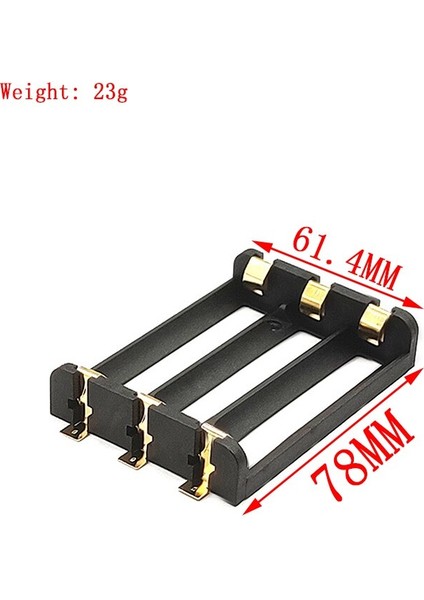 1X2X3X4X 18650 Smt Pil Tutucu 18650 Smd Pil Kutusu Saklama Kutusu Konteyner Güç Bankası Bronz Pimleri ile Şarj Edilebilir Smt (Yurt Dışından)
