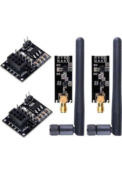 Adet NRF24L01+PA+LNA Rf Alıcı-Verici Modülü Sma Anteni ile 2.4 Ghz 1100 M + NRF24L01 Arduino Için Kablosuz Modül (Yurt Dışından)