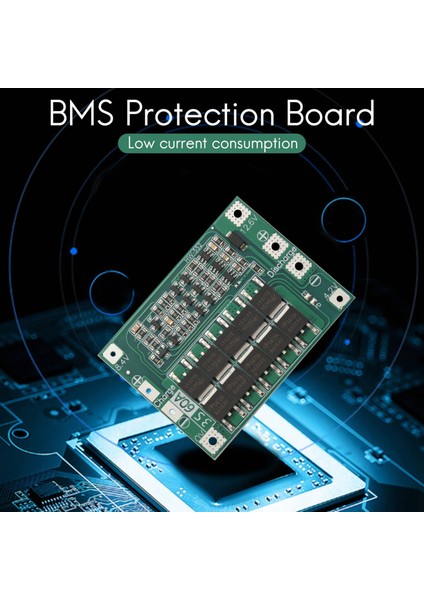 2x 3s 60A Bms Kartı 11.1V 12.6V 18650 Li-Ion Lityum Pil Koruma Levhası Geliştirilmiş Versiyon (Yurt Dışından)