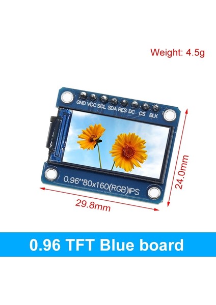 Tzt Tft Ekran 0.96 / 1.3 Inç IPS 7p Spı Hd 65K Tam Renkli LCD Modül ST7735 Sürücü Ic 80*160 (Oled Değil) Arduino Için (Yurt Dışından) fiyatları
