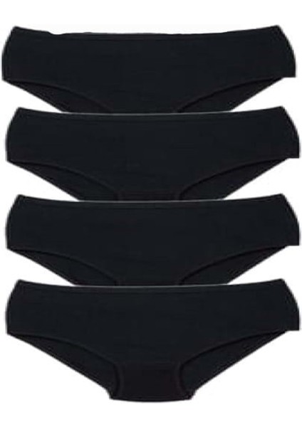 Kadın Ribana Külot C-106 (4 Paket) - C-106 - Siyah - ST00311-SIYAH-5