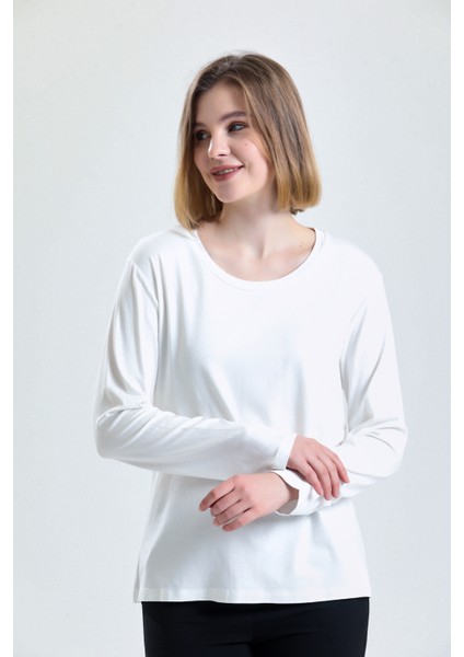 Uzun Kol Viskon Elestan Bluz | KVE0140Y09