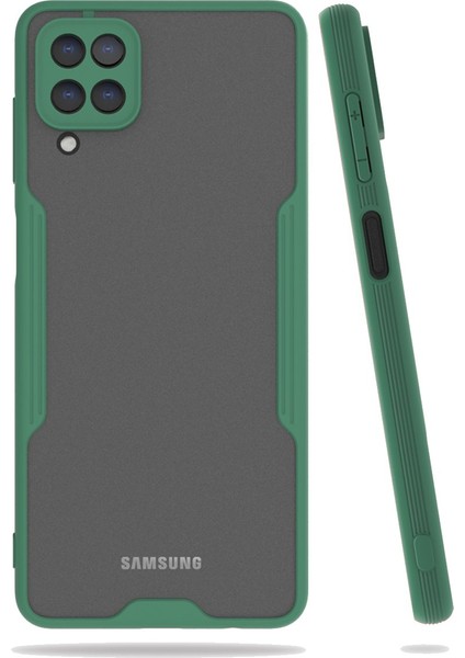 Samsung Galaxy M32 Kılıf Platin Silikon - Yeşil 300099