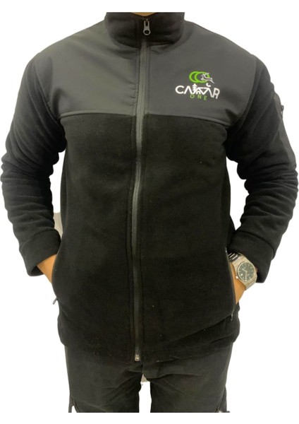 Slim Fit Anti Pilling Tüylenme Yapmayan Tam Fermuar 3 Cepli Shoftshell Sweatshirt Polar S
