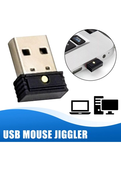 Adet USB Fare Jiggler Saptanamayan Otomatik Bilgisayar Faresi Bilgisayar Hareketi Jiggler Keepsawake Fare Taşıyıcı Simülatörü (Yurt Dışından)