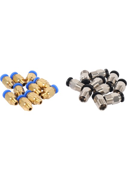 PC4-M10 Düz Pnömatik Bağlantı Elemanı Itmeli Bağlantı + Pc4-M6 3D Yazıcı Bowden Ekstruder Için Hızlı Bağlantı Elemanı (20 Adetlik Paket) (Yurt Dışından) modelleri