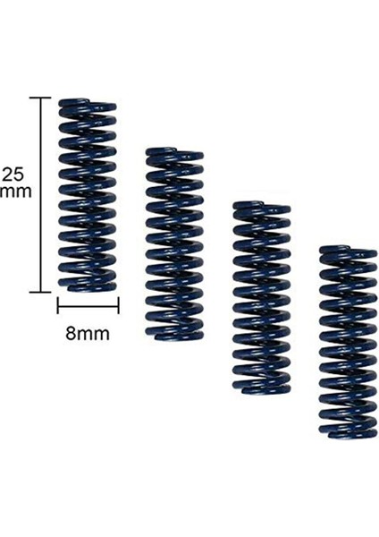 3/3 Pro, 5/5 Plus/pro, 20 3D Yazıcı Için Alüminyum El Büküm Tesviye Somunu ve Sıcak Yatak Kalıp Yayları (Yurt Dışından)