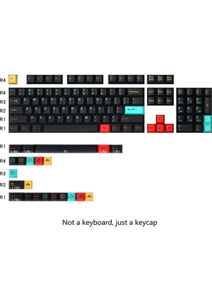 Metropolis Keycaps Süblimasyon Pbt Mekanik Klavye 129 Anahtar Kapağı Kiraz Profili 87/104 98068 Klavye Tuşları (Yurt Dışından) fiyatları