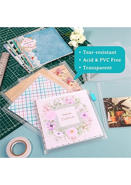 36 Adet Koleksiyon Defteri Kağıdı Depolama, Kağıt Organizatör Depolama 60 Adet Yapışkan Dizin Sekmeleri ile Tutmak Için 32X33CM Koleksiyon Defteri Kağıdı (Yurt Dışından)