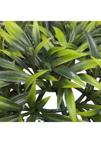 3x Asılı Topiary Topu Lavanta Yapay Bahçe Çiçek Bitki Dekor Sepeti 25 cm (Yurt Dışından)