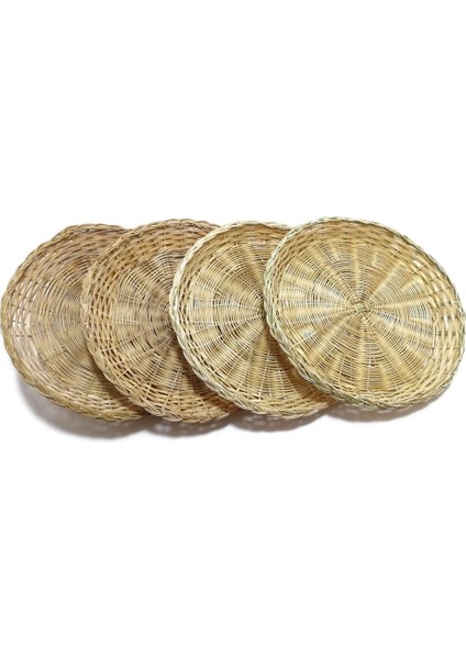 Adet Bambu Kağıt Tabak Tutucu - 10 Inç Yuvarlak Dokuma Tabak Tutucu, Piknik Partisi Için Yeniden Kullanılabilir Kağıt Tabak Tutucular (Yurt Dışından) fiyatları