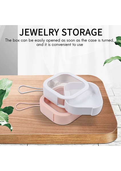 Depolama Kulaklık Saklama Kutusu USB Sert Çanta Kulaklık Çantası Anahtar Para Çantaları Su Geçirmez Sd Kart Kablo Kutusu Yuvarlak Kare 2 Paket (Yurt Dışından)