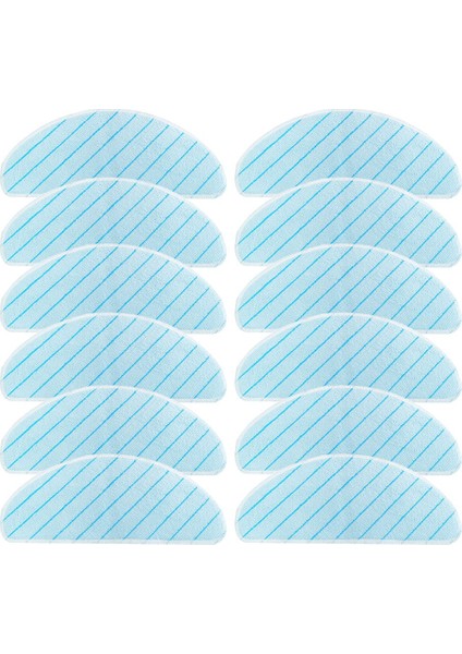 Ecovacst9 Serisi T9AIVI T9MAX T9PRO Elektrikli Süpürge Aksesuarları Yıkama Ücretsiz Paspas Bezi Için 12 Adet Yıkanabilir Paspas Bezi (Yurt Dışından)