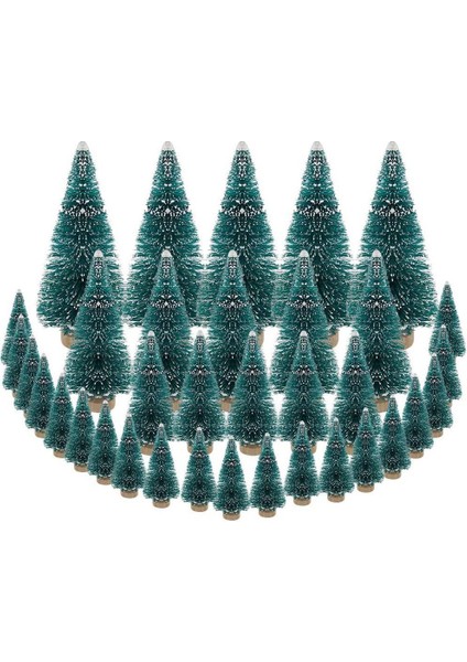 35 Pcs Minyatür Noel Ağacı Yapay Kar Don Çam Noel Dıy Zanaat Parti Dekorasyonu Için (4 Boyut) (Yurt Dışından)