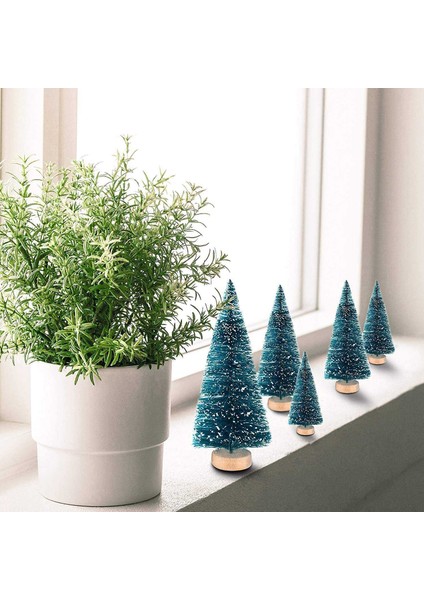 35 Pcs Minyatür Noel Ağacı Yapay Kar Don Çam Noel Dıy Zanaat Parti Dekorasyonu Için (4 Boyut) (Yurt Dışından)