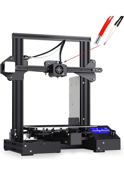 24V 40W Isıtıcı Termistör Ntc 100K 3950 Tel 1m 3 3 Pro 3D Yazıcı Aksesuarları Için (Yurt Dışından)