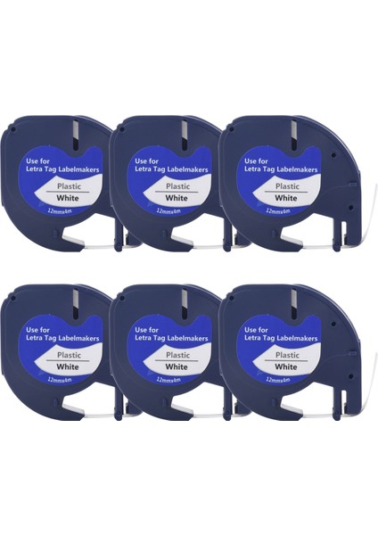 Adet Letratag Yedekler Etiket Bantları Etiket Makinesi Için 91331BEYAZ 4 M x 12MM Etiket Yazıcısı Etiket Makinesi Için (Yurt Dışından)