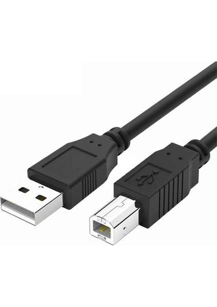 Usb2.0 Yazıcı Kablosu A'dan B'ye Tip Fiş USB Yazıcılar Tarayıcılar Için Tüm Bakır Bağlantı Noktalı Yazıcı Veri Kablosu 2m (Yurt Dışından)