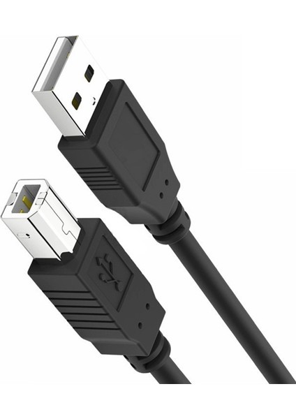 Usb2.0 Yazıcı Kablosu A'dan B'ye Tip Fiş USB Yazıcılar Tarayıcılar Için Tüm Bakır Bağlantı Noktalı Yazıcı Veri Kablosu 2m (Yurt Dışından)