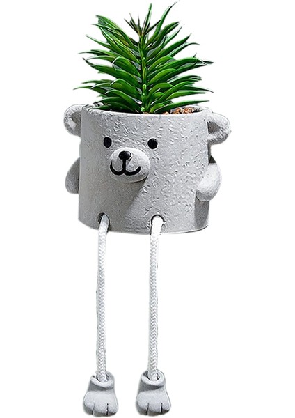Yapay Saksı Bitki Etli Bitki Sevimli Asılı Bacak Seramik Saksı Succulents Dekor Masa Raf A (Yurt Dışından)