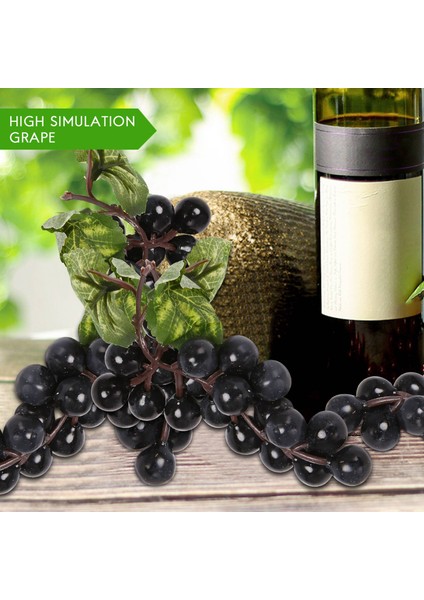 10 Demet Yapay Siyah Meyve Ev Ev Mutfak Parti Düğün Dekorasyon Fotoğrafçılığı (Yurt Dışından) modelleri