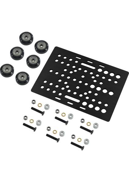 V-Yuvası Portal Plaka Seti 20-80MM V-Yuvası ile Katı V Tekerlek Pom Kiti Profiller Için Cnc Makine Parçası 3D Yazıcı Parçaları (Yurt Dışından)