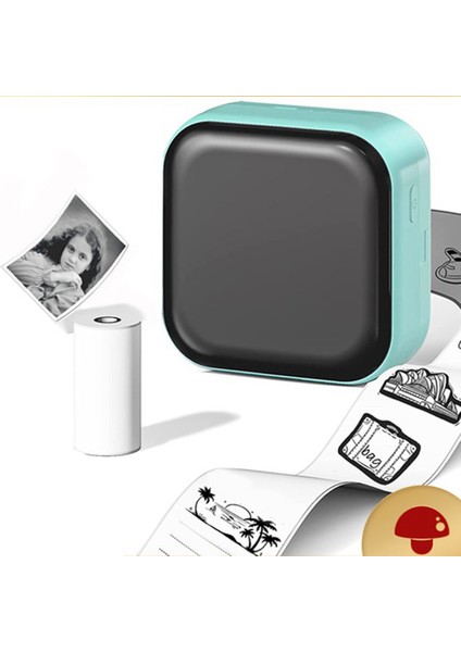 Mini Etiket Yazıcısı - Mürekkepsiz Cep Yazıcısı Blutooth Termal Taşınabilir Etiket Yapma Makinesi, Çalışma Için, Fotoğraflar (Yurt Dışından)