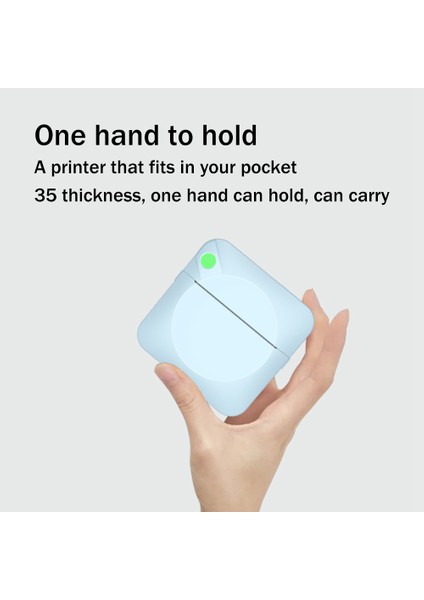 Mini Termal Etiket Yazıcısı Öğrenci Yanlış Soru Fotoğraf Barkod Yazıcı Taşınabilir Çok Fonksiyonlu Etiket Yazıcısı Mavi (Yurt Dışından) fırsatları