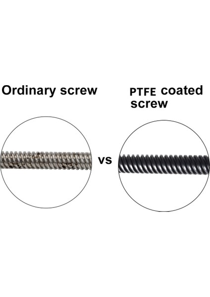 T8 Ptfe Ptfeto Kurşun Vida 2mm/8mm Pom Somun ile Ender3 Ender3 Pro Ender3 V2 Ender5 X1 3D Yazıcı Parçaları (Yurt Dışından)