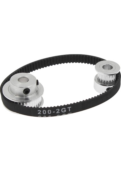 2 Takım Gt2 Triger Kayışı Avara Kasnağı Alüminyum Senkron Tekerlek Kiti 3D Yazıcı Için Cnc Mekanik Tahrik (Yurt Dışından)