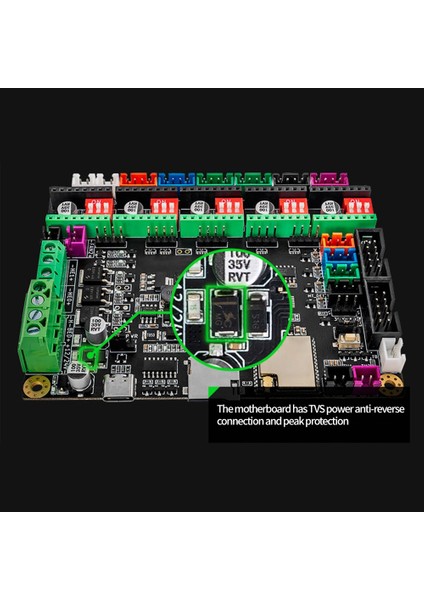 Mks Tinybee Denetleyici Kartı Anakart 32BIT 3D Yazıcı Kontrol Kartı Desteği Mini 12864LCD V3 Ekran 12864 LCD Panel (Yurt Dışından)