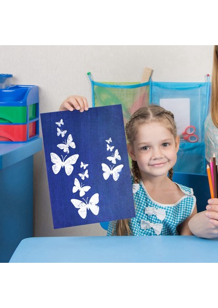 Sun Print Kağıt Seti, Cyanotype Kağıdı, 2 Sayfalık Akrilik Panelli 30 Sayfa Cyanotype Kağıdı, Aktif Baskı Sanat Kağıdı (Yurt Dışından)