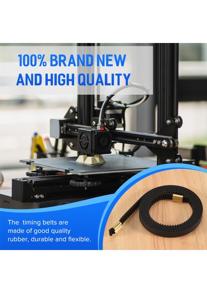 x + Y Ekseni Senkron Kayış Gt2-6mm x 765MM + Y 720MM Kapalı Döngü Triger Kayışı Terminali Creatity 3 3D Yazıcı Parçaları (Yurt Dışından)
