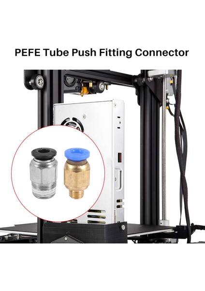 Ptfe Tüp Ptfe Mavi Boru (1,5 Metre) 3 Parça Pc4-M6 Bağlantı Elemanı ve 3 Parça PC4-M10 Erkek Düz Pnömatik Pefe Boru Itme Bağlantı Konnektörü 3D Yazıcı Için 1.75MM Filament (Yurt Dışından) fırsatları