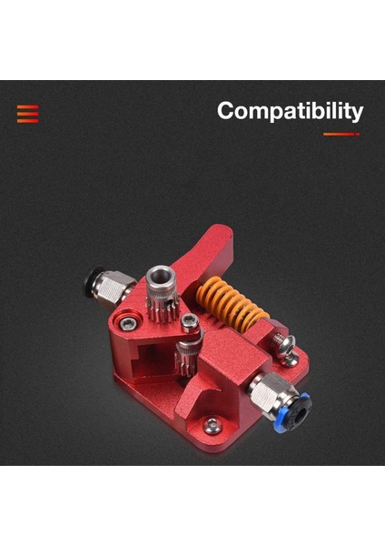 Çift Dişli Ekstruder, 3 CR10 -10 Pro -10S Tornado Alüminyum Sürücü Beslemesi ile Uyumlu, 3D Yazıcı Için (Yurt Dışından)
