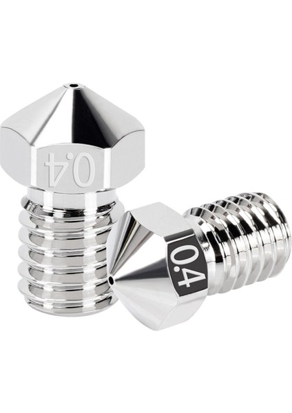 3D Yazıcı Için 5 Adet Yüksek Sıcaklık M6 Konu Nikel Kaplama Bakır Meme, V5/v6, 3/5 -10 (0.4mm) (Yurt Dışından)