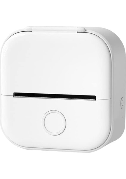 Mini Cep Yazıcısı, Yeni Yükseltme Hızlı Baskı Taşınabilir Mini Termal Yazıcı, Kablosuz Bluetooth Fotoğraf Yazıcısı (Beyaz) (Yurt Dışından)