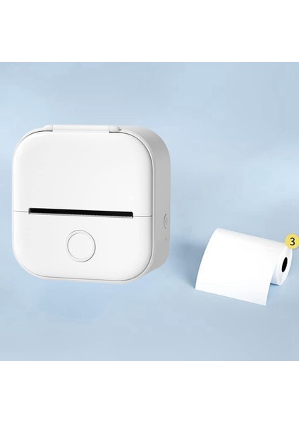 Mini Cep Yazıcısı, Yeni Yükseltme Hızlı Baskı Taşınabilir Mini Termal Yazıcı, Kablosuz Bluetooth Fotoğraf Yazıcısı (Beyaz) (Yurt Dışından) modelleri