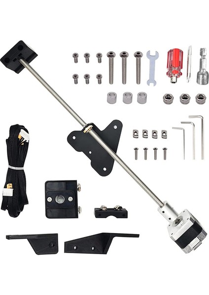 Kurşun Vidalı Step Motorlu 3 Çift Z Ekseni Yükseltme Kiti Için, 3'lü 3D Yazıcı Aksesuarları Parçaları (Yurt Dışından)