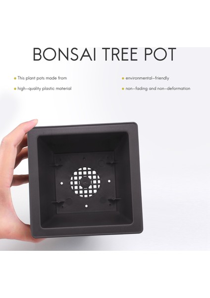 15 Adet 4.7 Inç Saksı, Kare Plastik Bonsai Eğitim Potu, Çiçek Etli Saksı Konteyneri, Bahçe, Iç Mekan, Ev Dekorasyonu Için (Yurt Dışından) indirimleri