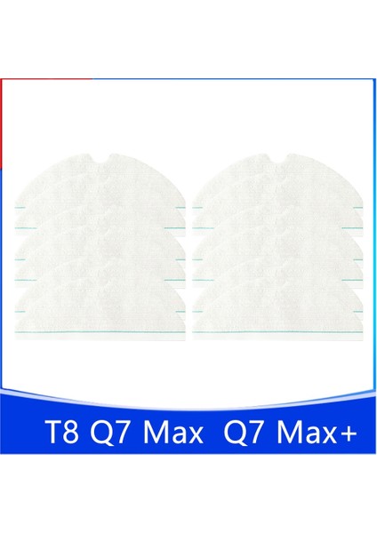 Zemin Temizleme Için T8 / Max / Max + Robotlu Süpürge Parçaları Için 12PCS Tek Kullanımlık Paspas Bezi (Yurt Dışından)