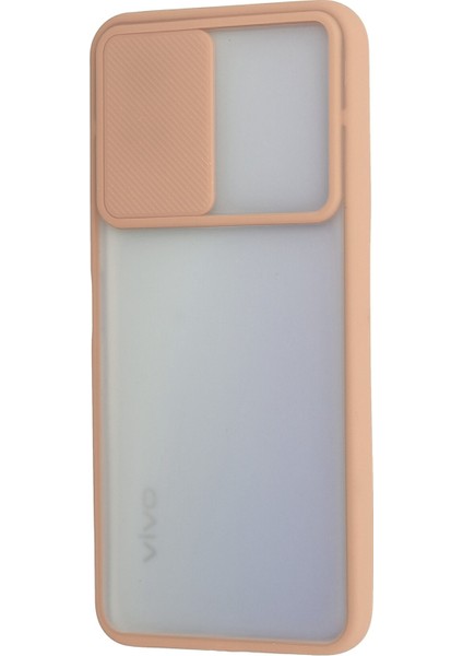 Vivo Y51 Kılıf Palm Buzlu Kamera Sürgülü Silikon - Pembe 300099 modelleri