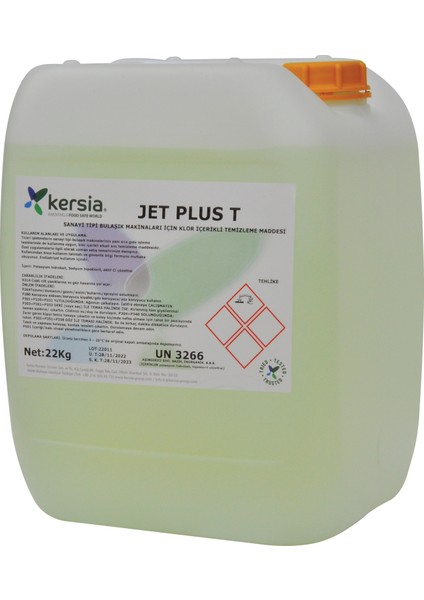 Jet Plus T 22 Lt (Klor Içerikli Sanayi Tipi Bulaşık Makinesi Deterjanı)