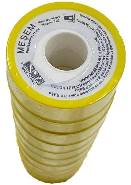 10'lu Teflon Bant 30 Mt x 19 mm