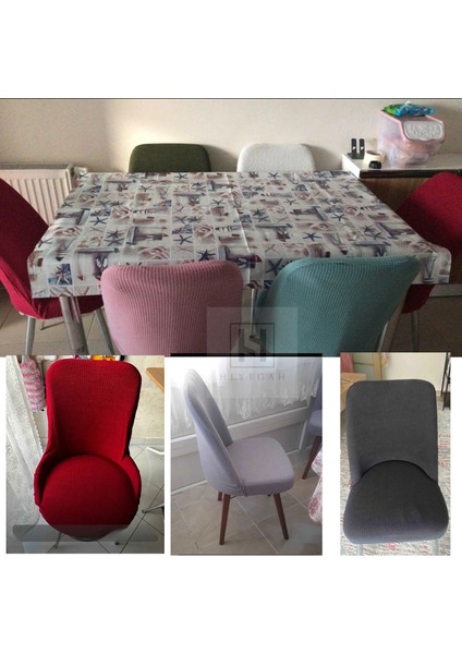 Likralı Pitikare Desen Retro Oval Sandalye Kılıfı. Süngerli, Küçük Oval Sandalye Örtüsü. 1 Adet sıkıştırma süngeri beraber gönderiliyor, kumaş kalın ve esnektır