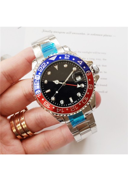 Stil 2 Ro Lexable Greenwich Ünlü Saat 4-Pin Çelik Kayış Emek Gmt Erkek Saati Üst Düzey Marka Mekanik Saat Üreticisi Wholesa (Yurt Dışından)