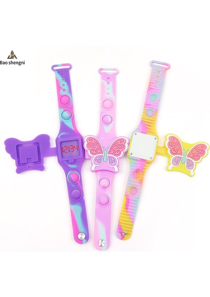Stil 5 Karikatür ve Izle 2023 Yeni Tasarım Silikon LED Karikatür Izle Çocuk LED Dijital Saat Kamuflaj Özel Elektronik Saat Kızlar Için (Yurt Dışından) fiyatları
